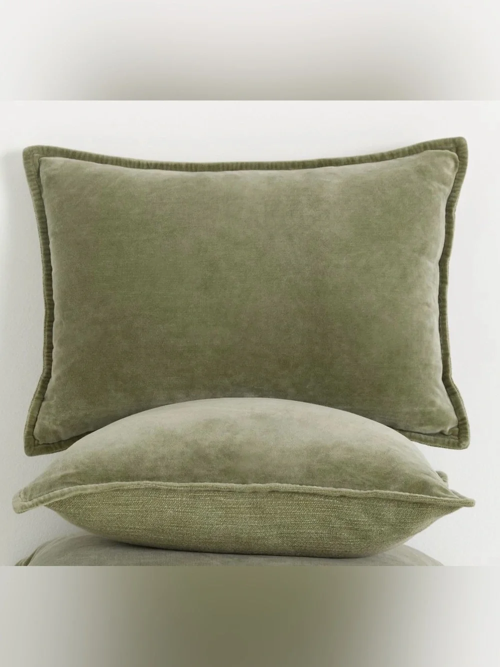 TWO Anthropologie Velvet Trova Pillow Covers